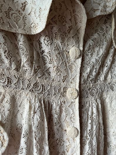 KLING ivory lace coat dress Size 3  8/10