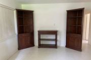 Premium Matching 3-Piece Solid Wood Furniture Suite (Two Corner Bookcases &amp; Console Table)