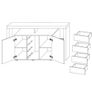 Sidetable/ Drawers Riva 2 with LED & free delivery Image 7