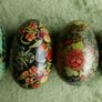 Vintage 1980's  Enamel Egg Collection - 4 Eggs Image 3