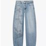 Fab Zara Mid Rise Rhinestone Embellished Jeans  Size UK 14 Image 5