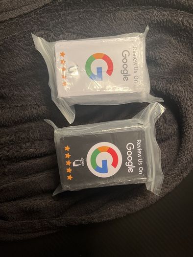 Google review page cards