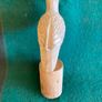 Hand crafted bird on timber perch. New Image 3