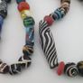 Antique Venetian Style MultiColor Mix Glass Beads Necklace Image 4
