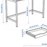 IKEA ALEX Desk & Blue Student Swivel Chair Lightly Used Image 3