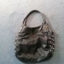 Large ink blue leather bag Image 5