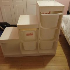Ikea trofast storage unit with baskets