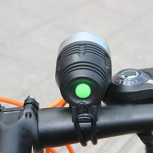 LED Bike Bicycle Front Head Light Lamp Torch and 6 led rear light set kit Back