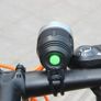 LED Bike Bicycle Front Head Light Lamp Torch and 6 led rear light set kit Back Image 2