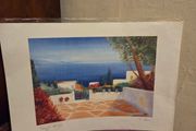 Brand New Signed Print - Mediterranean landscape
