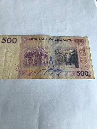 2007 Zimbabwe Banknote 500 Dollars