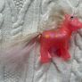1984 Hasbro G1 Vintage My Little Pony Sunspot Sparkle Orange Glitter Pink Used PLease look at the pictures Image 2