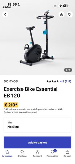 Decathlon EB 120 exercise bike