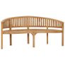 Banana Bench 180 cm Solid Teak Wood Image 5