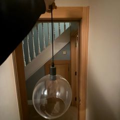 black ceiling light
