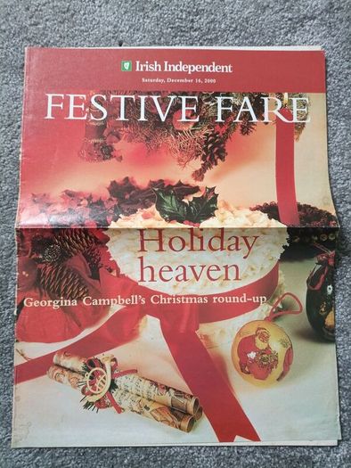 Vintage Irish Independent "Festive Fare" Christmas Magazine (Dec 2000)