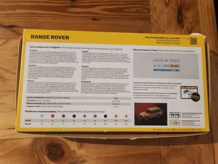 Heller Range Rover 1/43 Model Kit