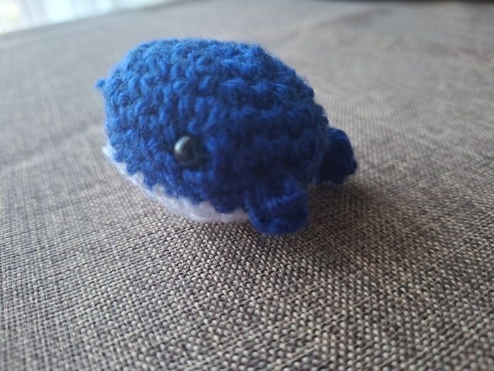 Whale crochet plushie