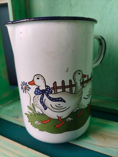 Vintage Enamel Jug