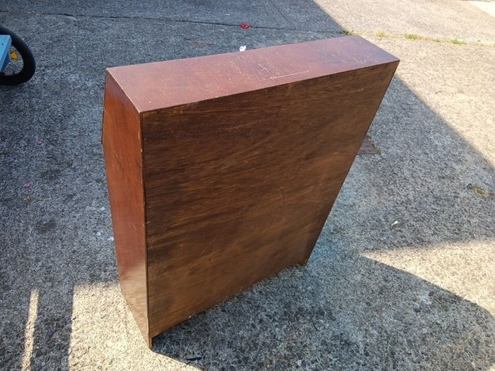 mid-century oak bureau