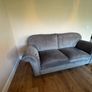 grey velvet sofa Image 2