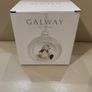 Galway Irish Crystal Skiing Snowman Hanging Ornament Image 2