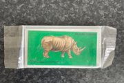 Vintage Sealed Cadburys Black Rhino Card