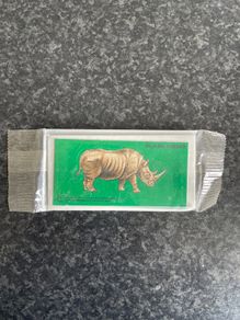 Vintage Sealed Cadburys Black Rhino Card