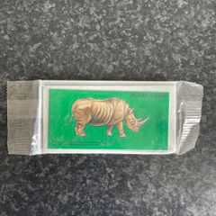 Vintage Sealed Cadburys Black Rhino Card