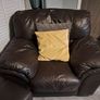 Recliner leather couch [ 2 armchairs are free] Image 3