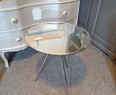 Habitat small glass table