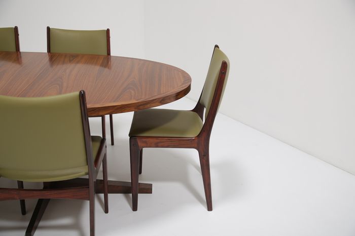 Set of 8 Vintage Danish Rosewood Dining Chairs by Johannes Andersen for Uldum Mobelfabrik, 1960s