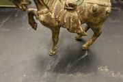 Vintage Chinese Tang-Style Metal Horse Figurine