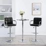 Bar Stools 2 pcs Black Faux Leather Image 2