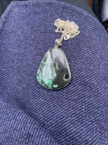 Pendant on silver chain