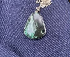 Pendant on silver chain