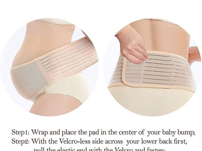 Recommended Maternity Belt - Care Breathable Abdomen Support and Pelvic Support - Comfortable Belly Band for Pregnancy - Prenatal Cradle for Baby - One Size