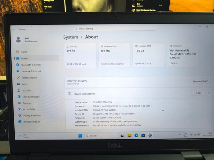 Dell latitude 3420 i5 11Gen