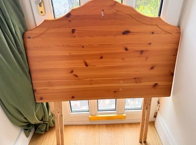 Single pine headboard