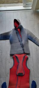 wet suit, thick one.