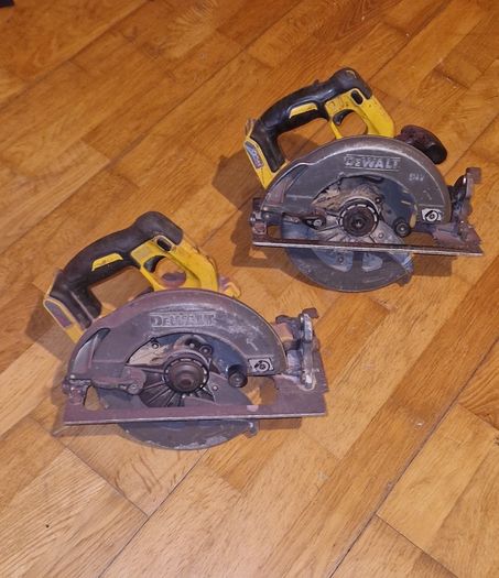dewalt flexvolt circular saw dcs575   2 saws for parts or repairs