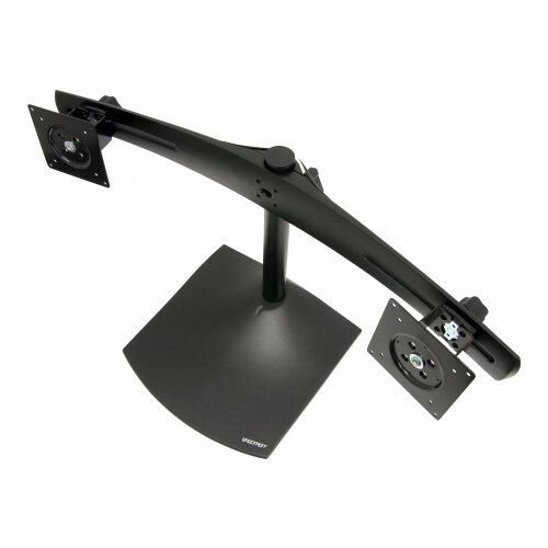 Ergotron DS100 Dual Monitor Desk Stand | Horizontal | Up to 24" Monitors