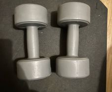 2.3kg plastic dumbbells