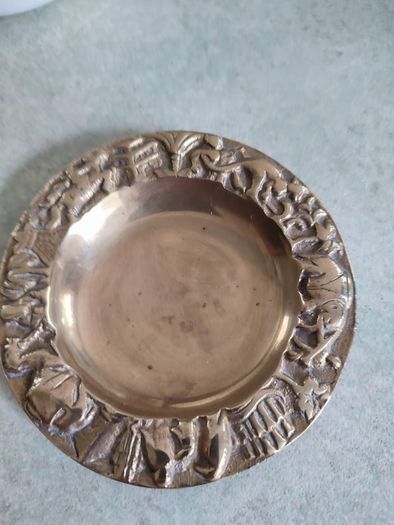 Brass Animal Ashtray, Antique Ashtray, Ash Tray, Noah's Ark Ashtray, Antique Brass, Vintage Ashtray