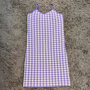Purple Gingham Dress