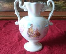 Antique San Marino Ceramic Two Handled Lustre Vase