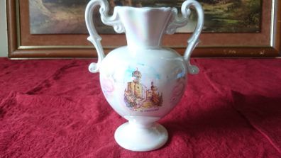 Antique San Marino Ceramic Two Handled Lustre Vase