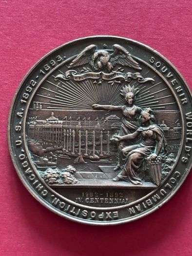 Bronze Medal Christopher Columbus