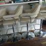 4 Cream Leatherette Barstools - Price Reduced For Quick Sale Image 2