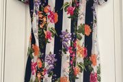 Navy &amp;White Floral Dress BNWT Vera Moda